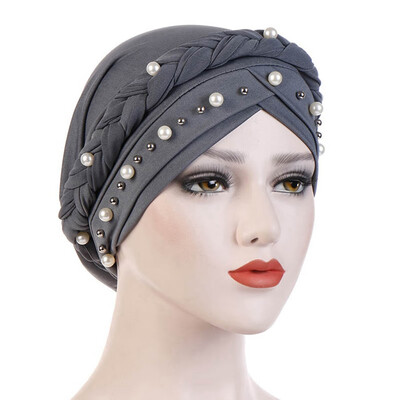 

Women Lady Muslim Braid Head Hijab Turban Wrap Cover​ Cancer Chemo Cap Hat