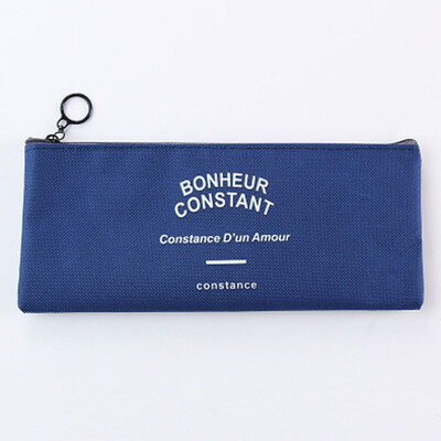 

Novelty 1 Pc Stripes Pencil Bag Zipper Stationery Storage Bags Pencil Pouch Office Stationery Canvas Pencil Case