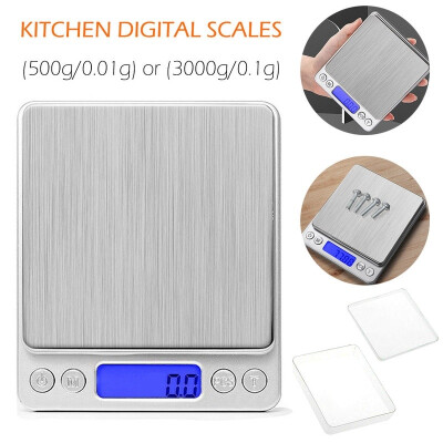 

Digital Kitchen Scale 500g 001g&3000g01g Mini Pocket Jewelry Scale Cooking Food Scale with Back-Lit LCD Display