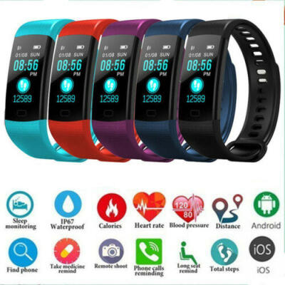 

Blood Pressure Oxygen Heart Rate Fitness Tracker Smart Bracelet Watch Activity