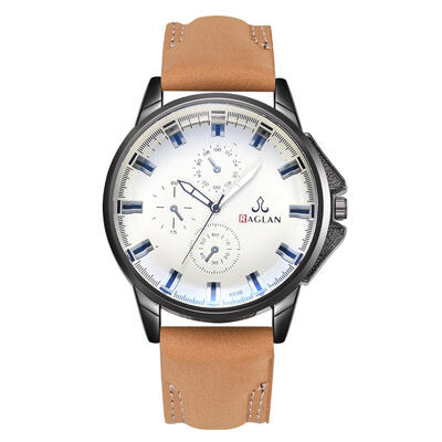 

Fashion PU Leather Men Watch Luxury Casual Mens Quartz Watches Male Clock