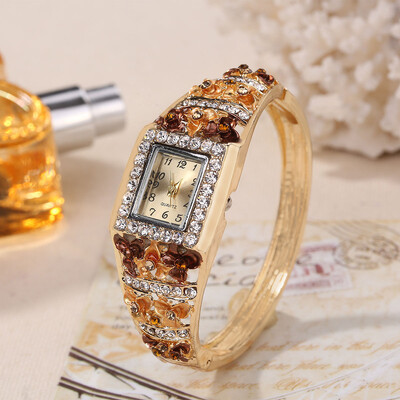 

Hot selling source noble bracelet ladies watch cloisonne craft square head fashion quartz bracelet watch female