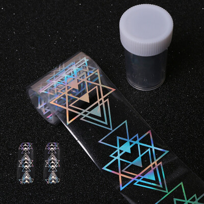 

〖Follure〗Rhombus Major Design Nail Art Foil Stickers Transfer Decal Tips Manicure DIY