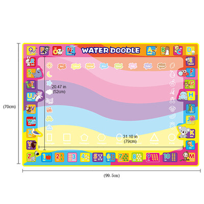 

Tailored Children Education Magic Water Doodle Painting Writing Mat Board Toy 100x70cm