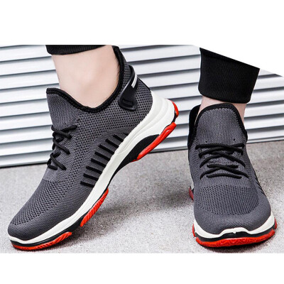 

Men Round Toed Non Skid Flats Sneakers Sports Running Athletic Casual Soft Shoes