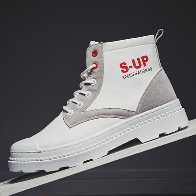 

Martin shoes wild mens boots retro high canvas canvas boots fashion trend boots mens wolf boots