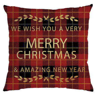 

Siaonvr Christmas Pillow Cover Pillowcases Decorative Sofa Cushion Cover 45x45cm