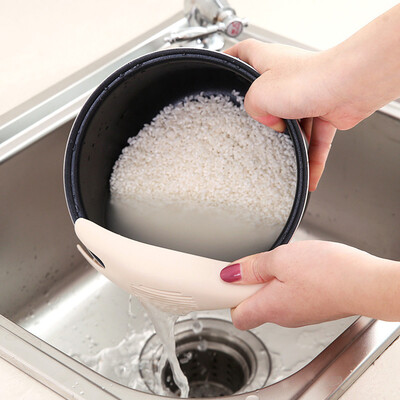 

Gobestart Kitchen Silicone Food Pan Clip-On Snap Strainer Clip Colander Liquid Separate