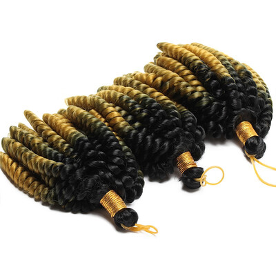 

Curly Crochet Braids Hair Extension Jumpy Wand Curly Crochet Hair Jamaican Bounce Synthetic Braids Twist Hair Ombre Two For Women