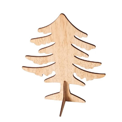 

Wooden Craft Christmas Home Table Tree Ornament Decor Childrens Toy Gift New Year Party Decor Home Table Decoration Small Size