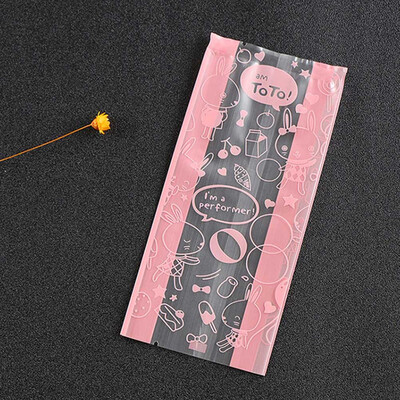 

50 Pcslot Cute Candy Snack Adhesive Bag Cookies Diy Gift Bags For Christmas Birthday Party Candy Soap Packaging Bags