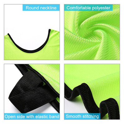 

12 PCS Adults Soccer Pinnies Quick Drying Football Jerseys Vest Scrimmage Practice Sports Vest Breathable Team Training Bibs