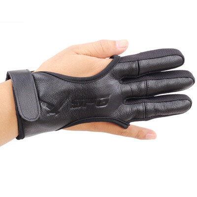 

Archery 3-Fingers Shooting Glove Deerskin Protector Gear High Elastic Outdoor