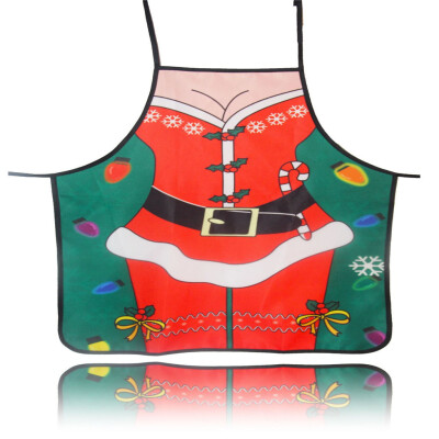 

Siaonvr Santa Claus Apron Personality Novelty Ornament Kitchen Home Christmas Apron