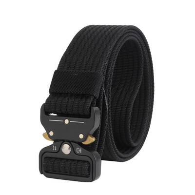 

Trend new Unisex belt Quick release Alloy Insert buckle Tactics belt outdoor casual high quality Nylon Men belt