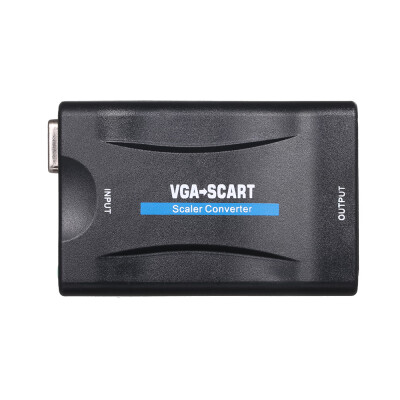 

VGA to Scart Converter Video Audio Converter Video Adapter 1080P for TV&Projector