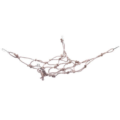 

Parrots Birds Hemp Rope Climbing Net Pets Bite Chew Climb Swing Hanging Toy