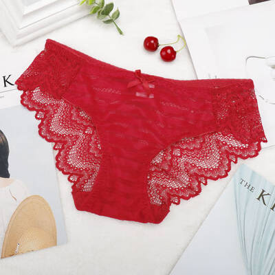 

Sexy Lace Ladies Panties Fashion Cozy Lingerie Tempting High Quality Cotton Low Waist for Women Panties T2