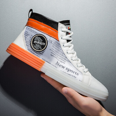

Mens shoes summer ventilation trend mandarin duck shoes mens canvas shoes high-heeled shoes mens tide shoes shake with double c