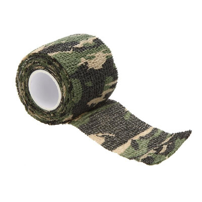 

1 Roll Reusable Outdoor Military Camouflage Hunting Camping Cycling Wrap Elastic Stealth Tape 5CMx45M