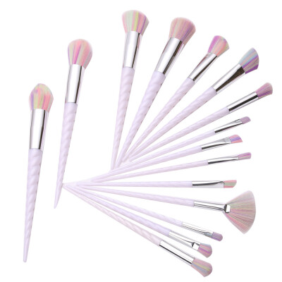 

Toponeto 15Pcs Pro Makeup Cosmetic Brushes Set Powder Foundation Eyeshadow Lip Brush