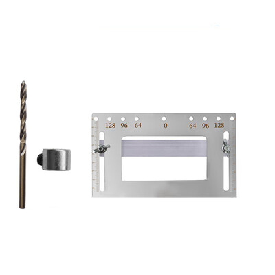 

3Pcsset Stainless Cabinet Handle Jig Template Punch Locator Drilling Guide Tool