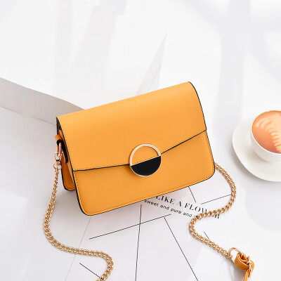 

Korean version of chic small square bag ladies bag college wind chain shoulder diagonal package 2019 new casual bag