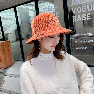 

Net red fisherman hat female Japanese Joker Sun Hat autumn&winter new sun visor Korean wave velvet warm