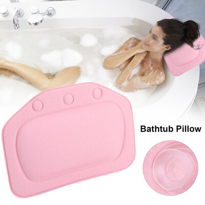 

Soft Foam Padded Spa Bath Pillow Tub Headrest Head Neck Back Cushion Bathroom Bathtub Pillow Bathtub Head Rest Pillow