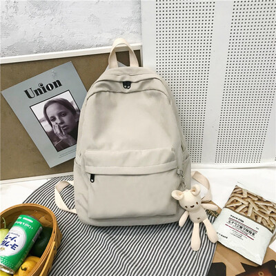 

ins bag girl Korean version of high school students Japanese Department of Junior High School girls small fresh canvas backpack ba