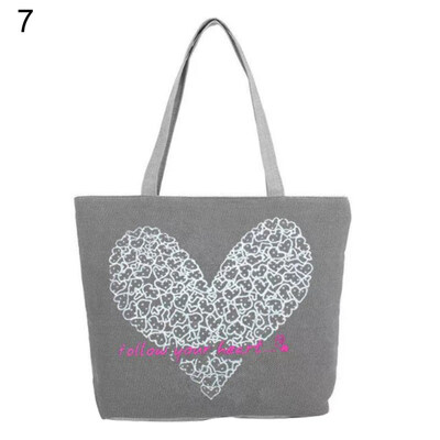 

Casual Cartoon Elephant Printed Large Capacity Canvas Women Shoulder Bag Pouch