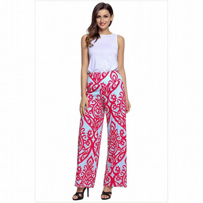 

Damascus printed pattern retro leggings