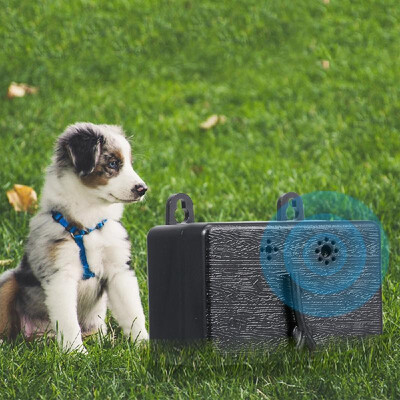 

Pet Dog Safe Outdoor Bark Control 50ft Ultrasonic Sound Anti Barking Device Waterproof 4 Levels Dogs Training Control Tool