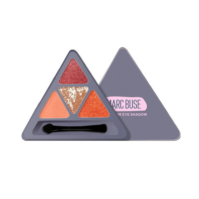 

4 Colors Glitter Eyeshadow Palette Pressed Shimmer Matte Eye Shadow Waterproof Non-dizzy Dyeing Easy To Color Eyeshadow