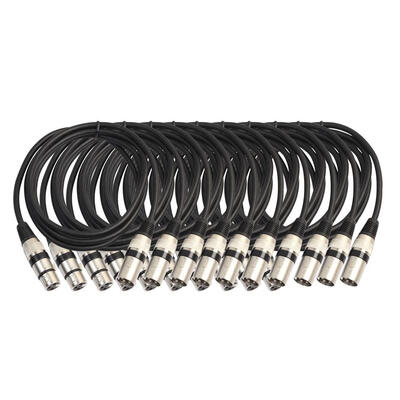 

10pcs 3Pin 59ft DMX Stage DJ Cable Male to Female XLR Connector Wire Cord