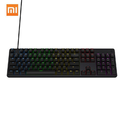 

Xiaomi Gaming Keyboard 104-Key RGB Backlight Backlit Mechanical Keyboard Aluminum Alloy Shell USB Wired for PC Laptop Gaming Offic