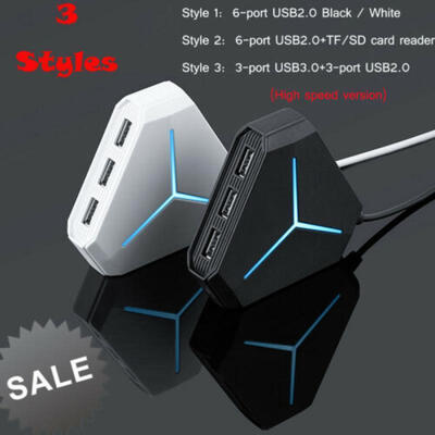 

HIGH SPEED 6PORT USB HUB 2030 MULTI SPLITTER EXPANSION DESKTOP LAPTOP ADAPTER