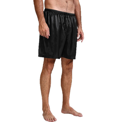 

Gobestart Mens Fashion Summer Casual Solid Drawstring Short Pajamas Pants Trouser