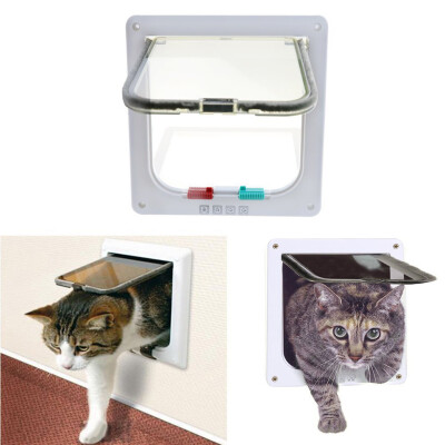 

Gobestart Large Cat Door Outer Size With 4 Way Locking Waterproof Cat Flap Door