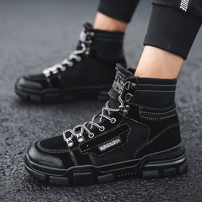 

Joker male Martin shoes trend wild casual Martin boots mens military boots high to help breathable tooling tide boots