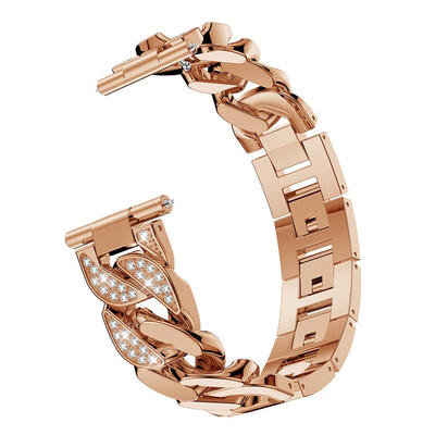 

Alloy Single Row Crystal Wristband Watch Bracelet Strap for Fitbit Versa