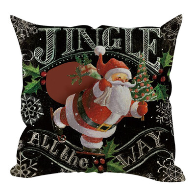 

Siaonvr Christmas Pillow Cover Pillowcases Decorative Sofa Cushion Cover 45x45cm