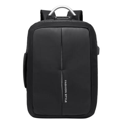 

Men Zipper Business Canvas Backpacks USB Charge Shoulder Schoolbag Rucksack