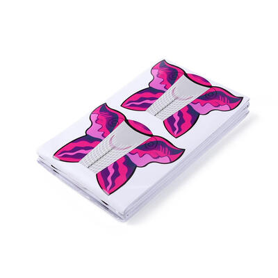 

100pcs French Nail Form Acrylic Tip Gel Nails Sticker Extension Curl Form