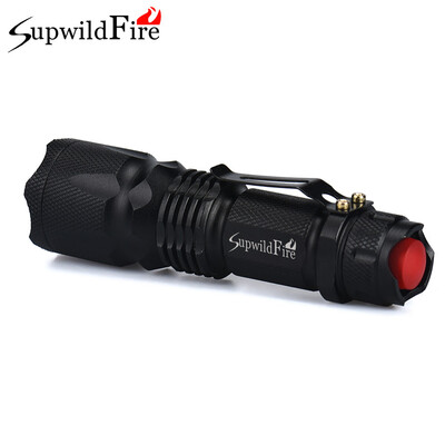 

Saidsome SupwildFire Q5 AA14500 3 Modes ZOOMABLE LED Flashlight Torch Super Bright flashlight lamp