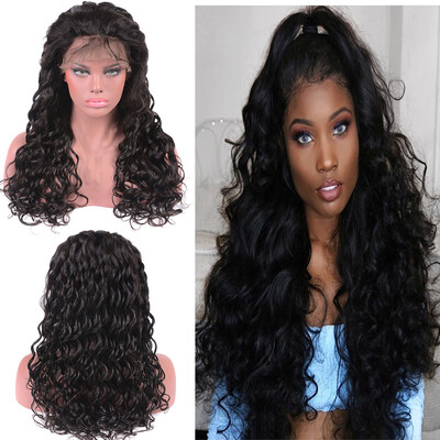 

〖Follure〗Womens Fashion Front lace Wig Short Wave Black Natural Looking Cury Wigs