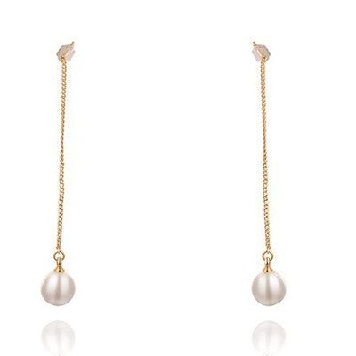 

Korean Magic Grateful Selling Fashion Crystal Handmade Pearl Arrival Earrings Elegant New