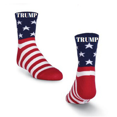 

1 Pair Mens President Donald Trump 2020 Cotton Socks Maga Usa Socks American Flag Striped Socks