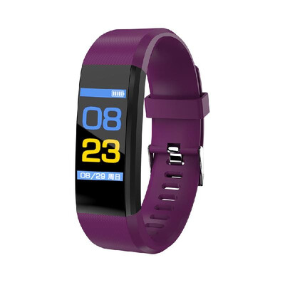 

115plus 096in Color Screen Intelligence Bracelet Sport Pedometer Fitness Tracker Sleep Monitor Wristband BT Waterproof Blood Pres