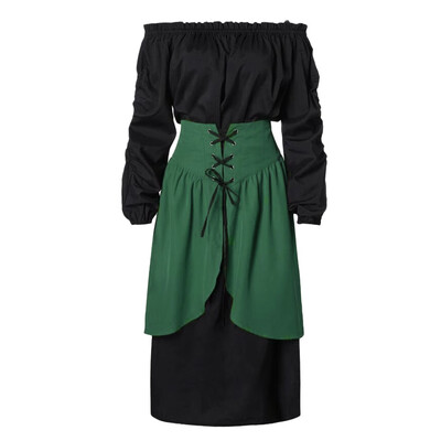 

Tailored Women Fashion Punk Solid Cold Shoulder Long Sleeve Bandage Slim Long Dress